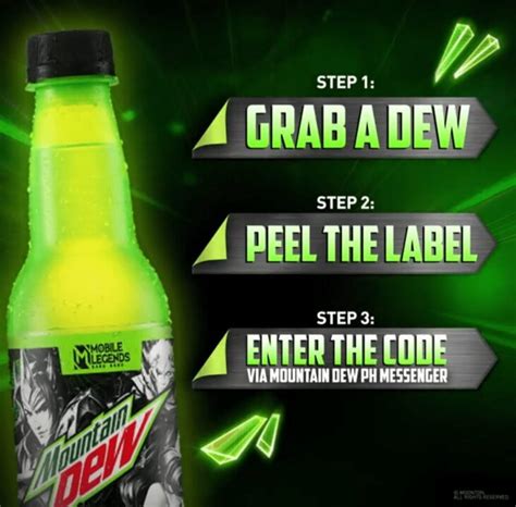 mountain dew code mlbb|*HOW TO POWER UP YOUR MLBB .